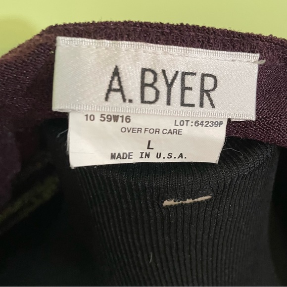 VINTAGE Y2K AMY BYER MAROON WRAP SIDE TIE TOP SIZE LARGE - Picture 7 of 9